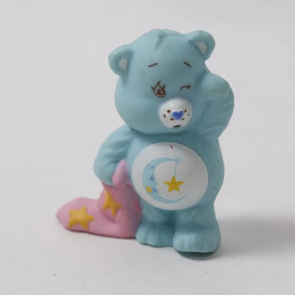 1984 Care Bears Bedtime Bear with a Blanket Toy Figurine ~ 260817-WH 1014